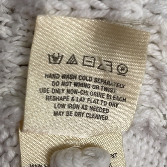 Anthropologie Postmark White Pacific Fringed Tank / Sweater Size Large - Picture 11 of 12